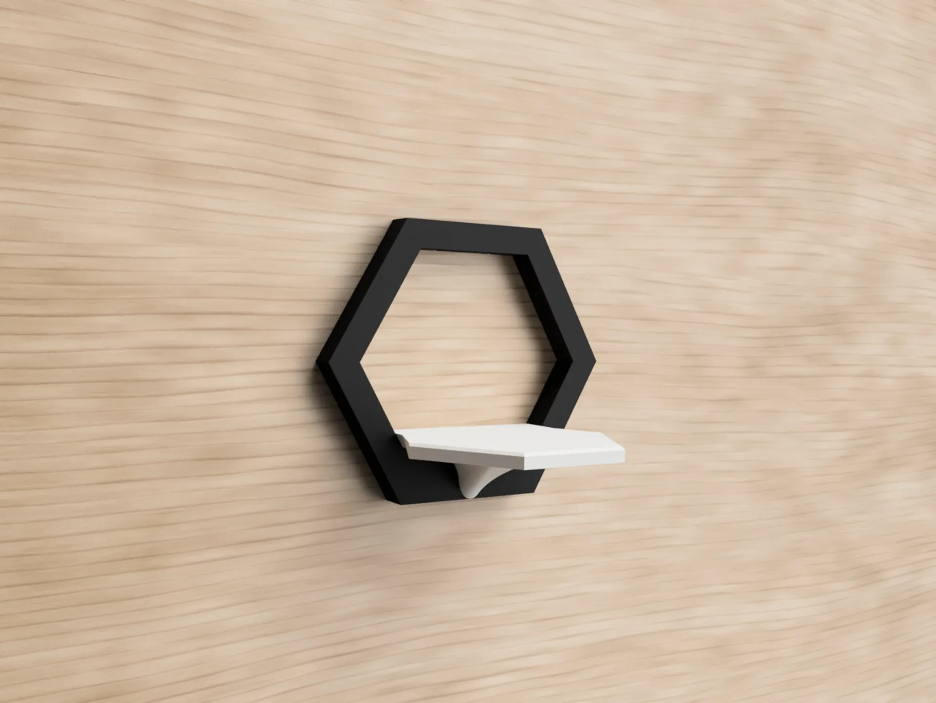 Estante Hexagonal Modular de Pared - Image 3