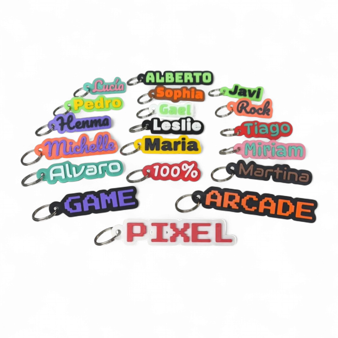 Llavero Nombre Personalizable con Borde