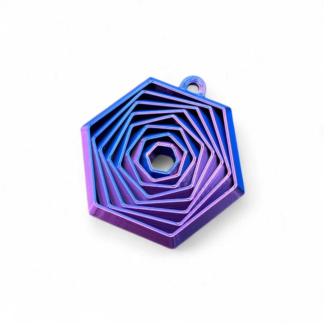 Llavero Geométrico "Hex-Fidget" - Image 2