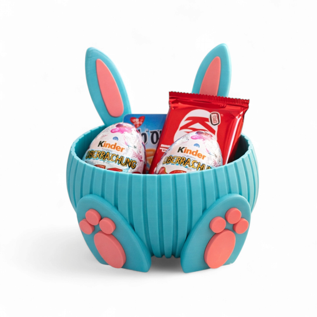 Canasta de Pascuas "Conejo Acanalado"