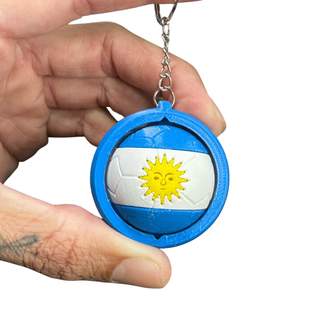Llavero Giratorio Bandera Argentina