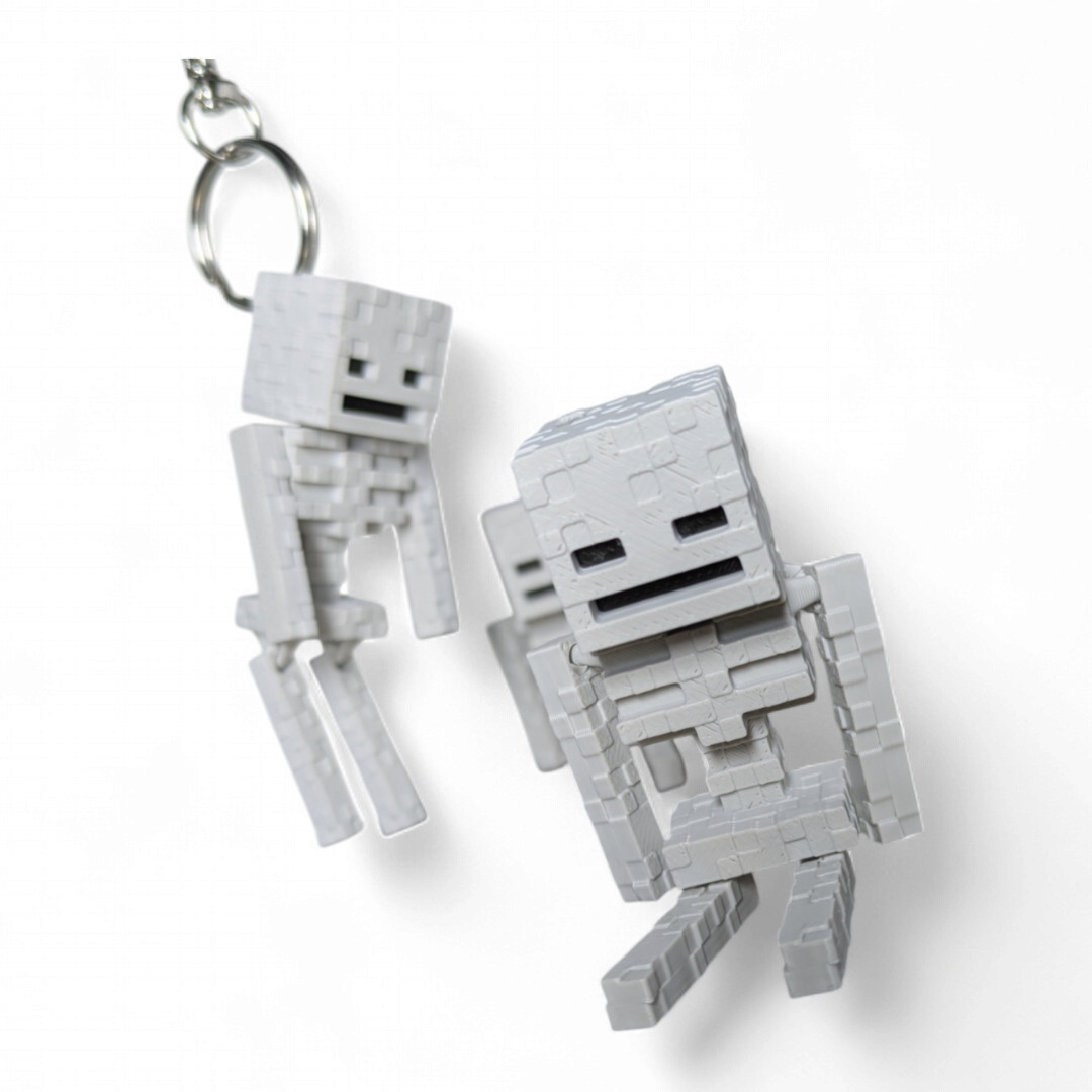Llavero Esqueleto Minecraft Articulado