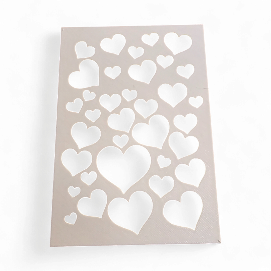 Stencil Corazones