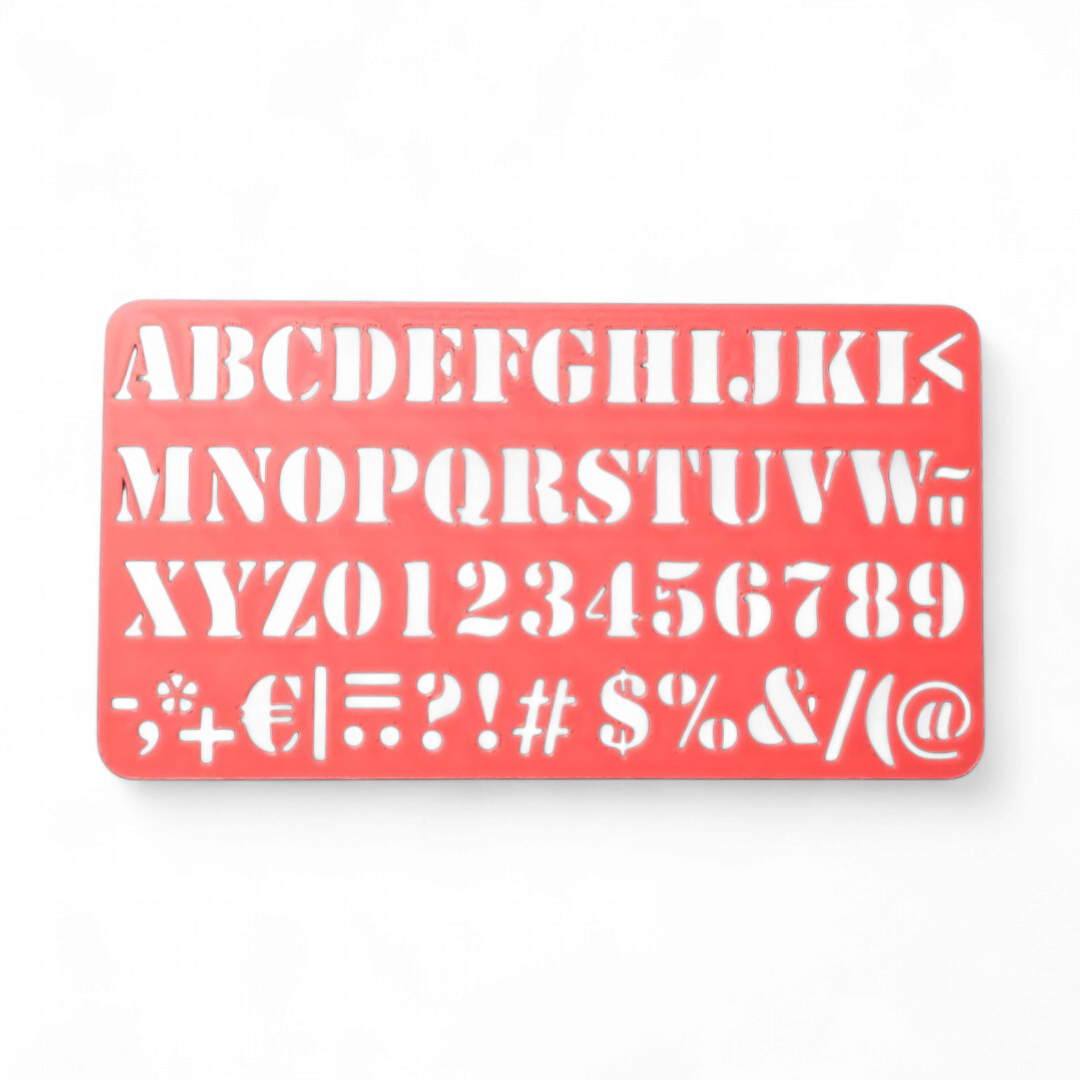Stencil Alfanumerico