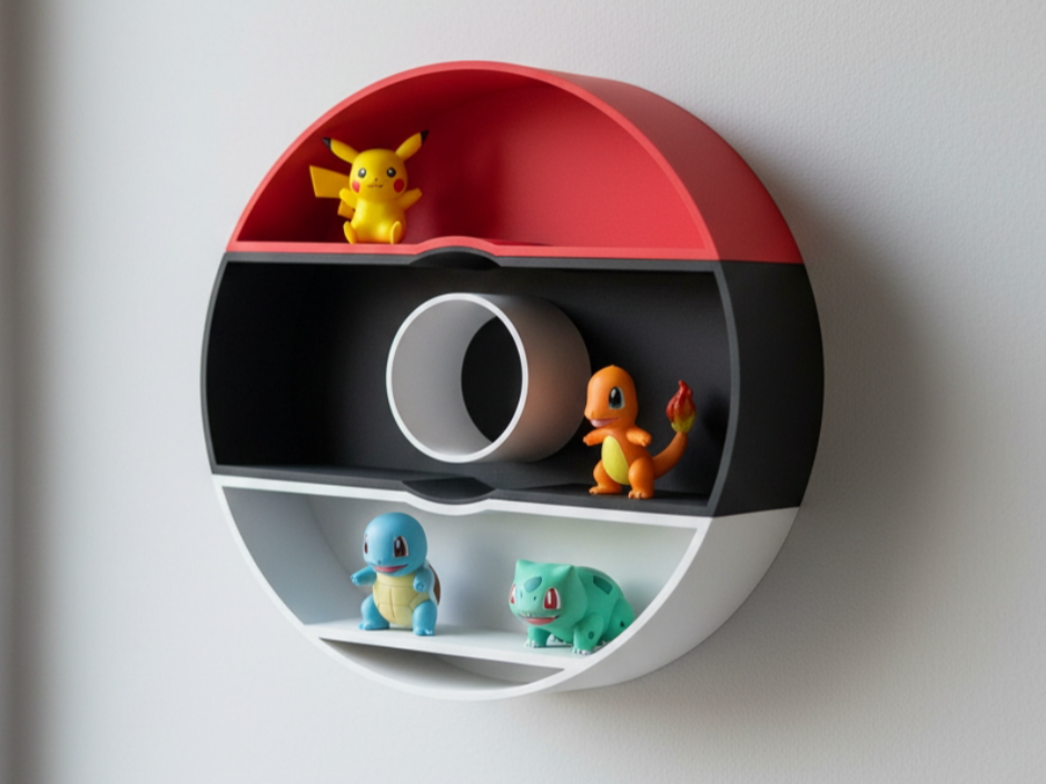 Estante de Pared "Pokebola"