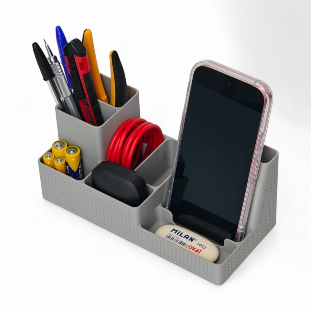 Organizador de Escritorio con Soporte de Celular