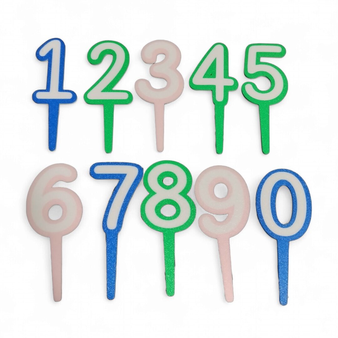 Adorno de Torta "Numeros"