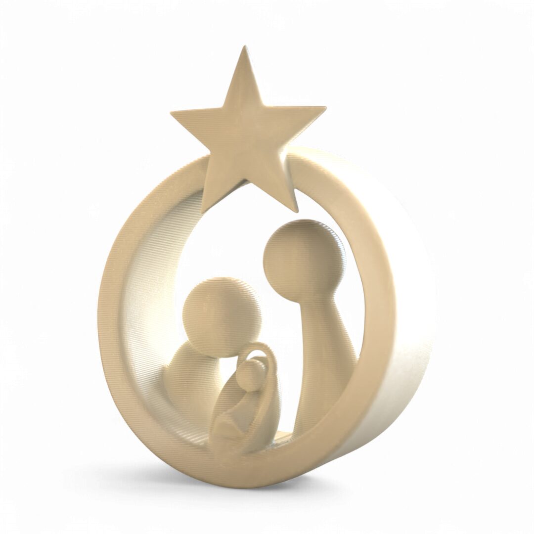 Adorno Navideño Pesebre Minimalista