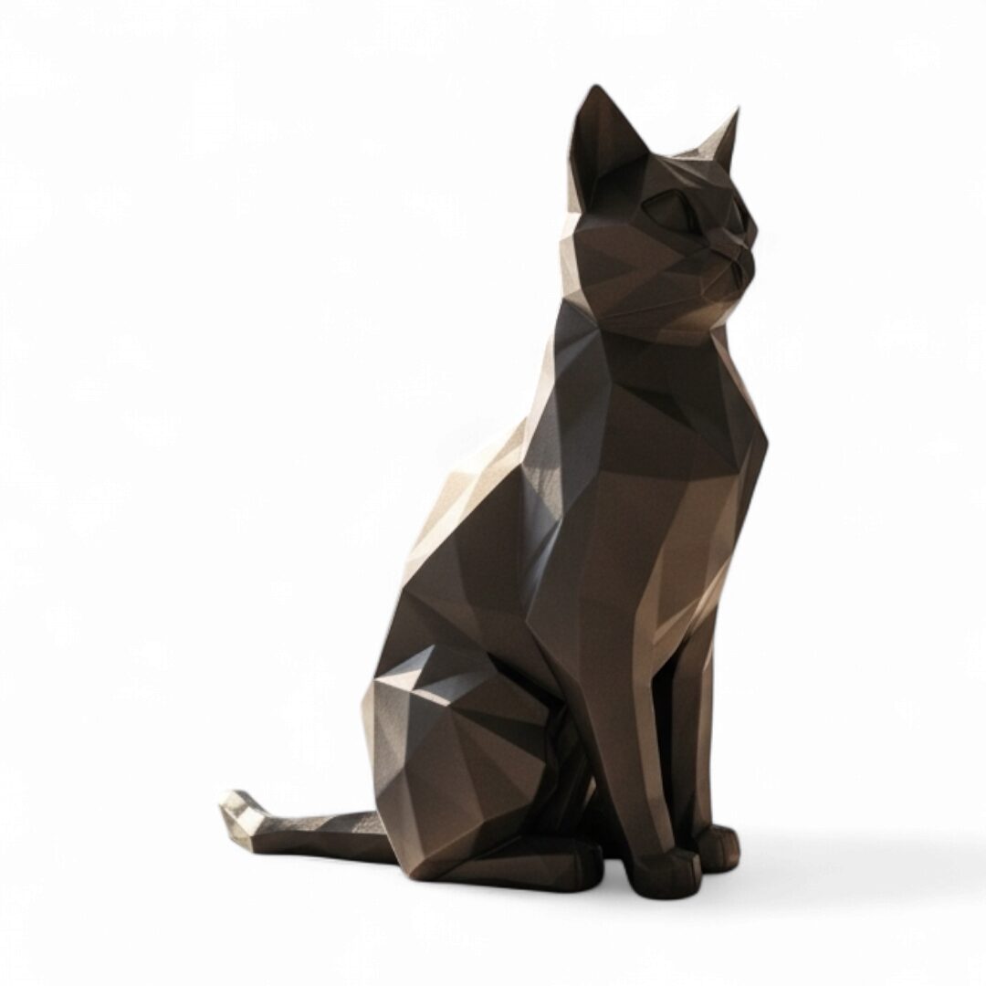 Escultura "Gato Geométrico"