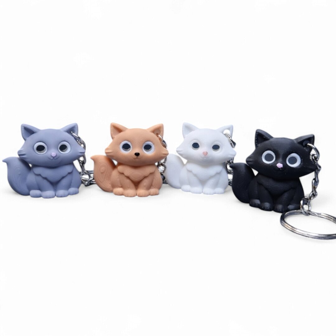 Llavero Gatos de Ojos Grandes