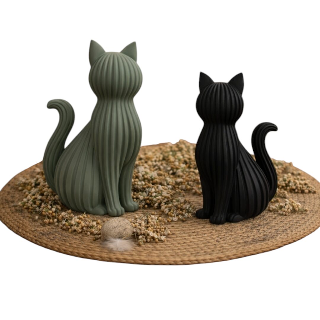 Gato Decorativo Estilo Japandi