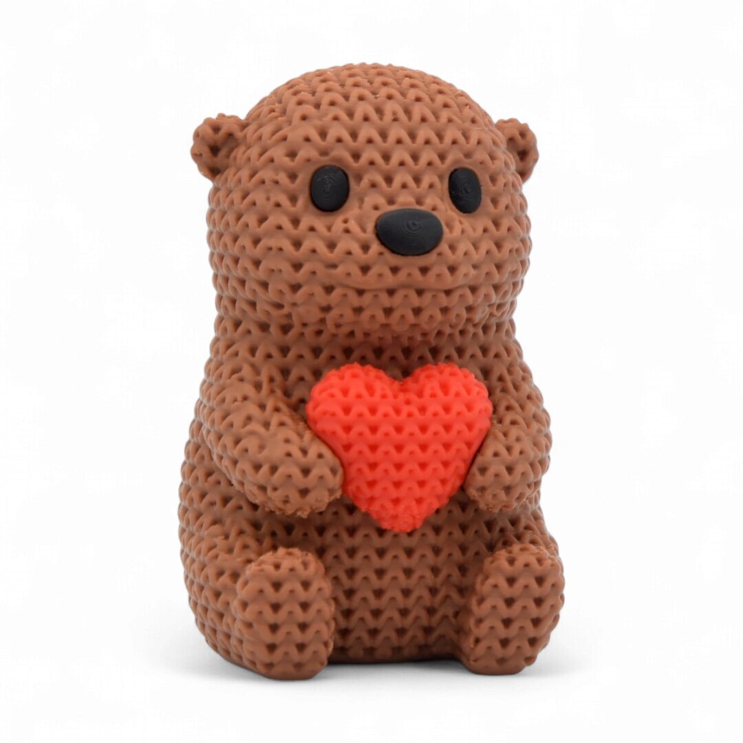 Figura "Nutria con Corazón Crochet"