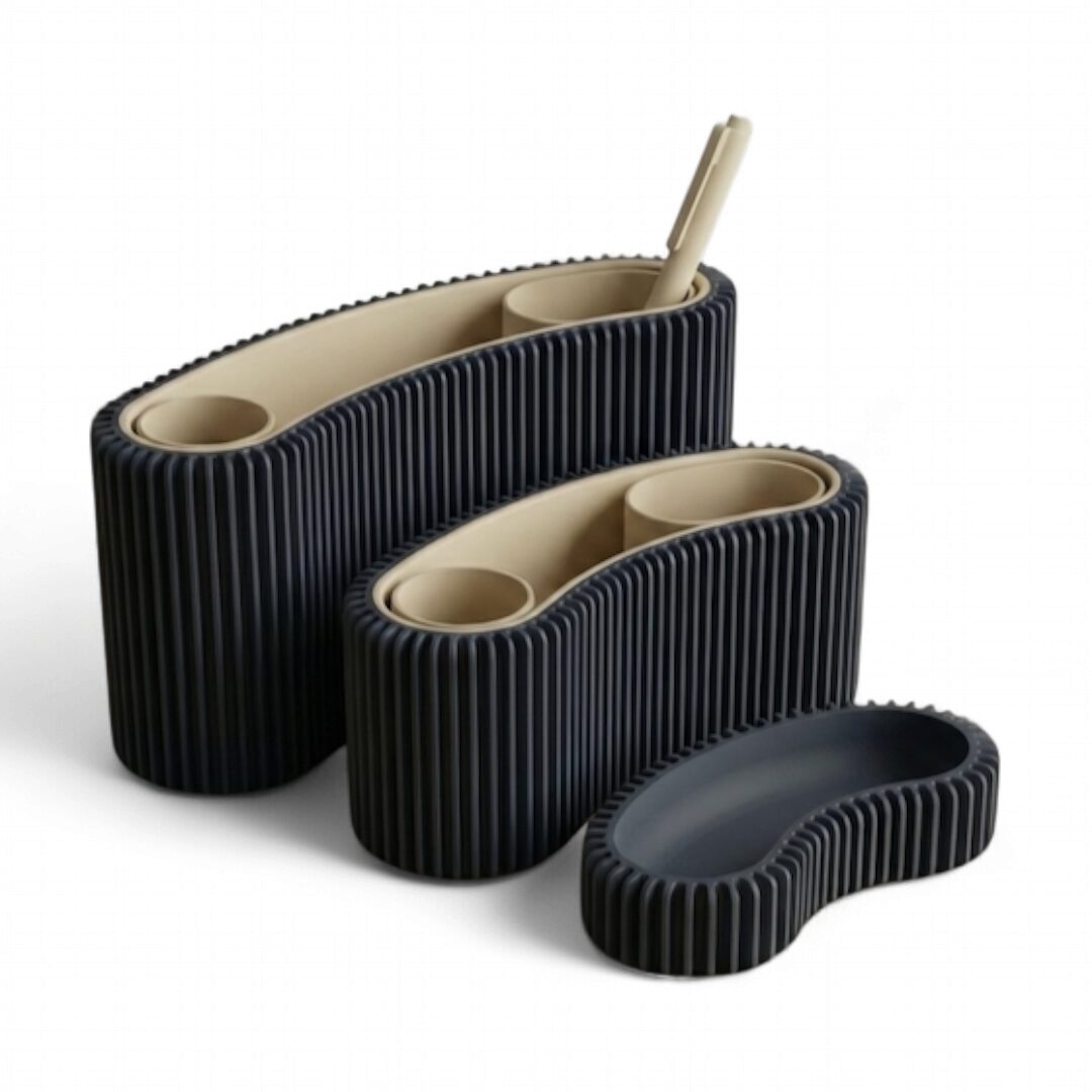 Set de Escritorio Modular Acanalado