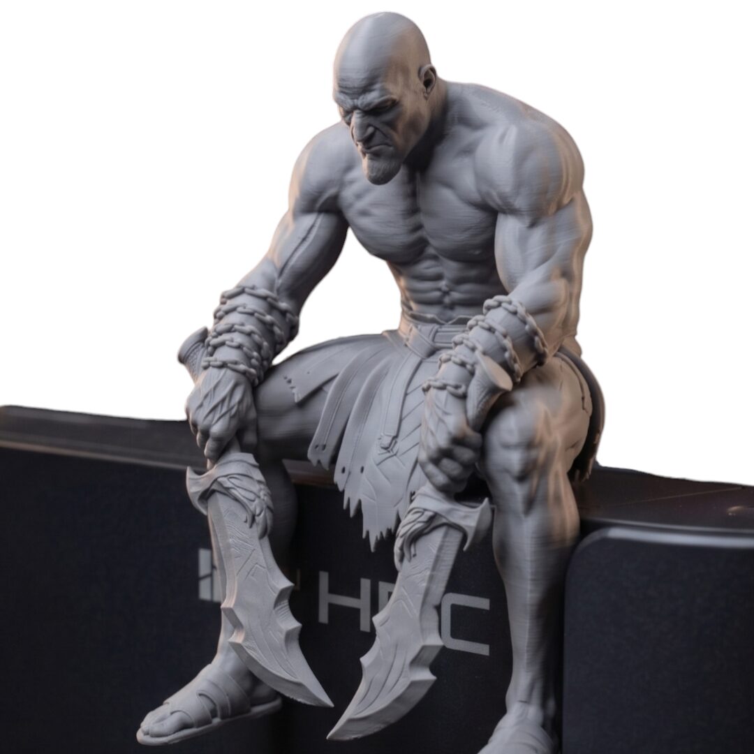 Figura Kratos Descansando Borde