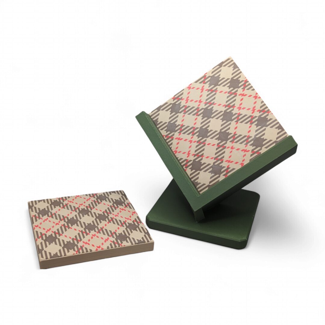 Set de Posavasos a Cuadros - Image 2