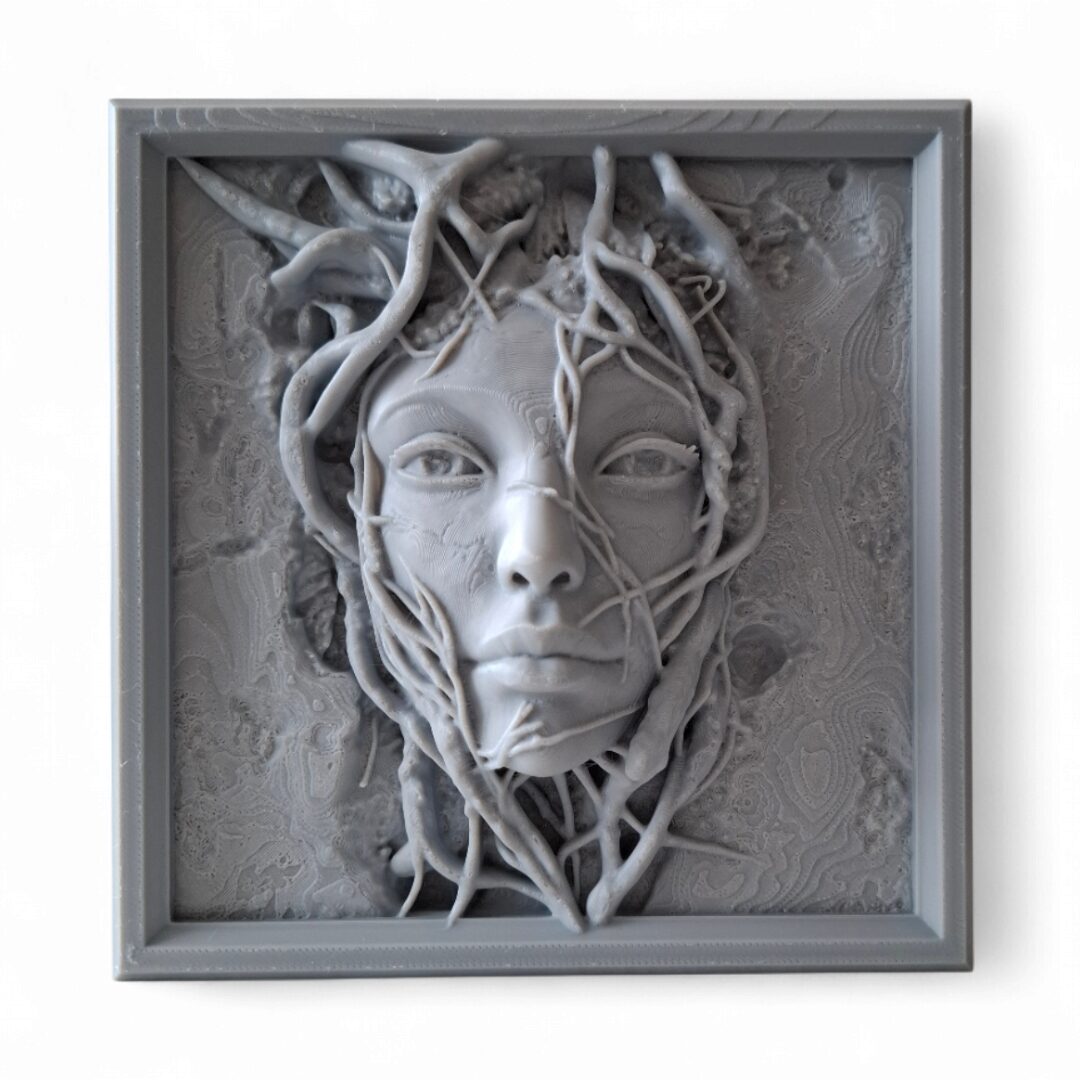Cuadro Decorativo Rostro con Raíces